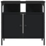 Armario para lavabo de baño madera ingeniería negro 60x30x60 cm de , Tocadores - Ref: Foro24-842436, Precio: 55,68 €, Descuen...
