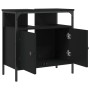 Armario para lavabo de baño madera ingeniería negro 60x30x60 cm de , Tocadores - Ref: Foro24-842436, Precio: 55,68 €, Descuen...