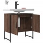 Armario lavabo baño madera ingeniería roble marrón 60x33x60 cm de , Tocadores - Ref: Foro24-842460, Precio: 46,81 €, Descuent...