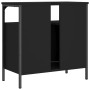 Armario para lavabo de baño madera ingeniería negro 60x30x60 cm de , Tocadores - Ref: Foro24-842436, Precio: 55,68 €, Descuen...