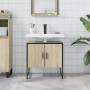 Armario lavabo baño madera ingeniería roble Sonoma 60x33x60 cm de , Tocadores - Ref: Foro24-842457, Precio: 47,89 €, Descuent...