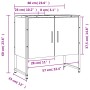Armario lavabo baño madera ingeniería roble Sonoma 60x33x60 cm de , Tocadores - Ref: Foro24-842457, Precio: 47,89 €, Descuent...