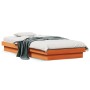 Estructura de cama LED madera maciza pino marrón cera 90x190 cm de , Camas y somieres - Ref: Foro24-844420, Precio: 105,61 €,...