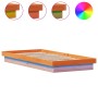 Estructura de cama LED madera maciza pino marrón cera 90x190 cm de , Camas y somieres - Ref: Foro24-844420, Precio: 105,61 €,...
