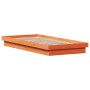 Estructura de cama LED madera maciza pino marrón cera 90x190 cm de , Camas y somieres - Ref: Foro24-844420, Precio: 105,61 €,...