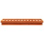 Estructura de cama LED madera maciza pino marrón cera 135x190cm de , Camas y somieres - Ref: Foro24-844422, Precio: 133,67 €,...