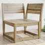 Sofá esquinero de jardín madera de pino impregnada 73x73x78 cm de , Sofás de exterior - Ref: Foro24-844668, Precio: 73,04 €, ...