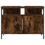 Armario lavabo baño madera ingeniería roble ahumado 80x30x60 cm de , Tocadores - Ref: Foro24-842443, Precio: 55,12 €, Descuen...