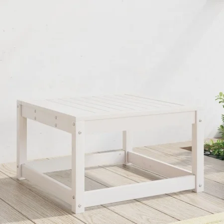 Taburete de jardín madera maciza de pino blanco de , Sofás de exterior - Ref: Foro24-844680, Precio: 48,90 €, Descuento: %