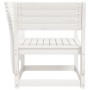 Silla de jardín madera madera maciza de pino blanco de , Sofás de exterior - Ref: Foro24-844675, Precio: 95,37 €, Descuento: %