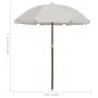 Sombrilla con palo de acero color arena 180 cm de vidaXL, Sombrillas - Ref: Foro24-47798, Precio: 26,22 €, Descuento: %