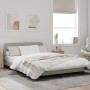Estructura de cama con cabecero terciopelo gris claro 140x190cm de , Camas y somieres - Ref: Foro24-373172, Precio: 150,20 €,...