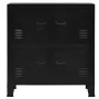 Baúl de almacenaje industrial acero negro 75x40x80 cm de vidaXL, Baúles de almacenamiento - Ref: Foro24-145358, Precio: 149,8...
