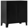 Baúl de almacenaje industrial acero negro 75x40x80 cm de vidaXL, Baúles de almacenamiento - Ref: Foro24-145358, Precio: 149,8...