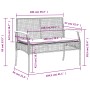 Set comedor de jardín 5 piezas con cojines ratán sintético gris de , Conjuntos de jardín - Ref: Foro24-3213577, Precio: 414,5...