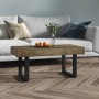 Mesa de centro MDF y hierro marrón oscuro y negro 90x45x40 cm de vidaXL, Mesas de centro - Ref: Foro24-286100, Precio: 98,88 ...