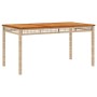Set comedor de jardín 5 pzas con cojines ratán sintético beige de , Conjuntos de jardín - Ref: Foro24-3213580, Precio: 350,09...
