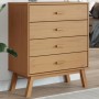 Mesita de noche OLDEN madera maciza de pino marrón de , Cajoneras - Ref: Foro24-358588, Precio: 138,94 €, Descuento: %