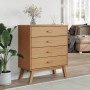 Mesita de noche OLDEN madera maciza de pino marrón de , Cajoneras - Ref: Foro24-358588, Precio: 138,94 €, Descuento: %