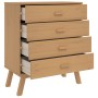 Mesita de noche OLDEN madera maciza de pino marrón de , Cajoneras - Ref: Foro24-358588, Precio: 138,94 €, Descuento: %