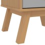 Mesita de noche OLDEN madera maciza de pino gris y marrón de , Mesitas de noche - Ref: Foro24-358583, Precio: 69,32 €, Descue...