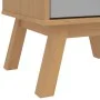 Mesita de noche OLDEN madera maciza de pino gris y marrón de , Mesitas de noche - Ref: Foro24-358583, Precio: 73,16 €, Descue...