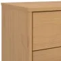 OLDEN bedside table solid brown pine wood by , Drawers - Ref: Foro24-358588, Price: 139,05 €, Discount: %