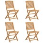 Sillas de jardín plegables 4 uds madera acacia 57x49x90 cm de , Sillas de jardín - Ref: Foro24-365744, Precio: 192,68 €, Desc...