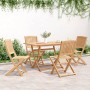 Sillas de jardín plegables 4 uds madera acacia 57x49x90 cm de , Sillas de jardín - Ref: Foro24-365744, Precio: 192,68 €, Desc...