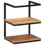 Estante de pared madera maciza de acacia y hierro 40x30x50 cm de , Muebles de baño - Ref: Foro24-372749, Precio: 49,14 €, Des...