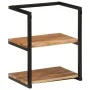 Estante de pared madera maciza de acacia y hierro 40x30x50 cm de , Muebles de baño - Ref: Foro24-372749, Precio: 49,14 €, Des...