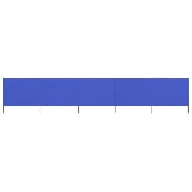 Paravientos de 5 paneles tela azul celeste 600x120 cm de vidaXL, Sombrillas - Ref: Foro24-47165, Precio: 59,00 €, Descuento: %