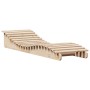 Tumbonas de madera maciza de pino 2 unidades 205x60x31,5 cm de , Tumbonas - Ref: Foro24-832573, Precio: 194,41 €, Descuento: %