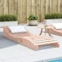 Douglas solid wood lounger 205x60x31.5 cm by , Loungers - Ref: Foro24-832578, Price: 91,40 €, Discount: %