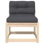 Sofá de jardín con cojines madera maciza de pino de , Sofás de exterior - Ref: Foro24-844689, Precio: 71,75 €, Descuento: %