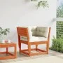 Sofá jardín reposabrazos cojines madera maciza pino marrón cera de , Sofás de exterior - Ref: Foro24-844696, Precio: 133,43 €...