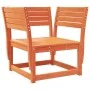 Sofá jardín reposabrazos cojines madera maciza pino marrón cera de , Sofás de exterior - Ref: Foro24-844696, Precio: 133,43 €...