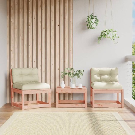 Sofás de jardín con cojines 2 uds madera maciza abeto Douglas de , Sofás de exterior - Ref: Foro24-844707, Precio: 135,24 €, ...