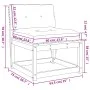 Garden sofas with cushions 2 pcs solid wood Douglas fir by , Outdoor sofas - Ref: Foro24-844707, Price: 133,02 €, Discount: %