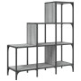 Estantería madera ingeniería y metal gris Sonoma 92x30x102 cm de , Librerías y estanterías - Ref: Foro24-845439, Precio: 65,8...