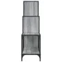 Estantería madera ingeniería y metal gris Sonoma 92x30x102 cm de , Librerías y estanterías - Ref: Foro24-845439, Precio: 65,0...