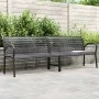 Banco de jardín doble de acero y WPC 231 cm de , Bancos de jardín - Ref: Foro24-366538, Precio: 295,01 €, Descuento: %