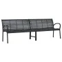 Banco de jardín doble de acero y WPC 231 cm de , Bancos de jardín - Ref: Foro24-366538, Precio: 295,01 €, Descuento: %