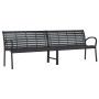 Banco de jardín doble de acero y WPC 231 cm de , Bancos de jardín - Ref: Foro24-366538, Precio: 318,34 €, Descuento: %