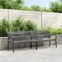 Banco de jardín doble de acero y WPC 231 cm de , Bancos de jardín - Ref: Foro24-366538, Precio: 295,01 €, Descuento: %