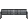 Banco de jardín doble de acero y WPC 231 cm de , Bancos de jardín - Ref: Foro24-366538, Precio: 295,01 €, Descuento: %