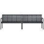 Banco de jardín doble de acero y WPC 231 cm de , Bancos de jardín - Ref: Foro24-366538, Precio: 318,34 €, Descuento: %