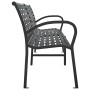 Banco de jardín doble de acero y WPC 231 cm de , Bancos de jardín - Ref: Foro24-366538, Precio: 318,34 €, Descuento: %