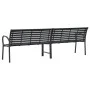 Banco de jardín doble de acero y WPC 231 cm de , Bancos de jardín - Ref: Foro24-366538, Precio: 295,01 €, Descuento: %