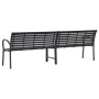 Banco de jardín doble de acero y WPC 231 cm de , Bancos de jardín - Ref: Foro24-366538, Precio: 318,34 €, Descuento: %